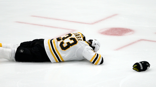 Sure Looks Like Zdeno Chara's Going To Play Tonight With A Broken Jaw